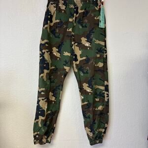 Off White Camo Jogger Pants Green Brown Size Large NWT
